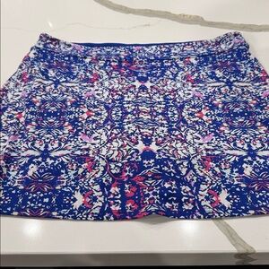 Tranquility by Colorado Clothing Blue and Pink Patterned Skort
